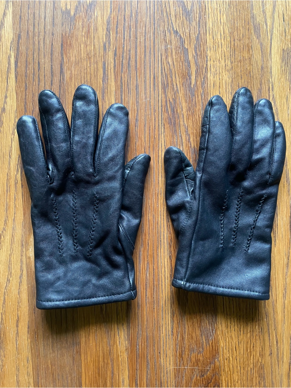 Royal Class Men's Black Goat Leather Winter Gloves - Classic Touch